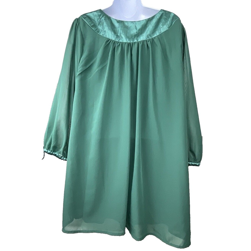 Womens Beaded Sheer Sequin Top Plus Fairy Formal Cocktail Satin Trim Feminine - Picture 4 of 6